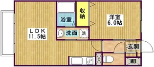 クレインコート 弐番館【3階】の間取り