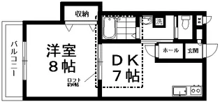 メゾンダジュール10番館【1階】の間取り