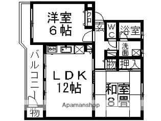 ノーブルハイツ市川菅野2【3階】の間取り