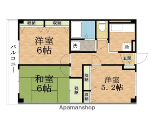 ドミール瑞來【3階】の間取り