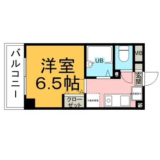 ミリアビタNO.5【5階】の間取り