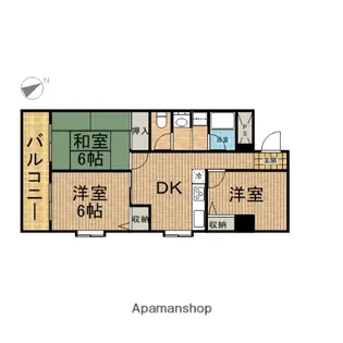 パークサイドビル【5階】の間取り