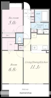 フェリシア【702号室】の間取り