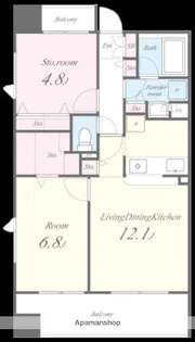 フェリシア【8階】の間取り