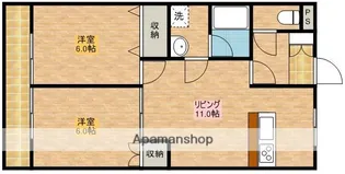 ボナール鶴【2階】の間取り