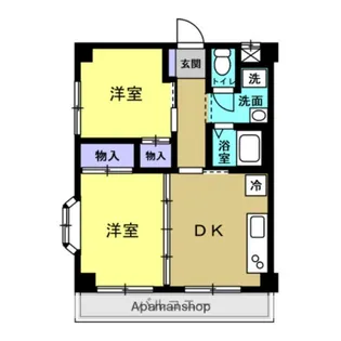 完倉マンション【3階】の間取り