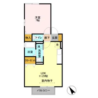 リヴェール津田沼【2階】の間取り