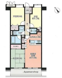 レクセルプラザ西船橋【5階】の間取り