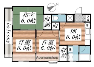 小川コーポ【2階】の間取り