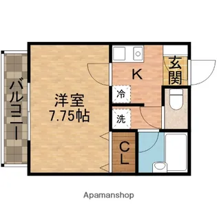 プレド・ラガール【1階】の間取り