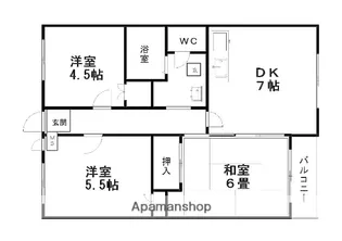 エクセル青山【5階】の間取り