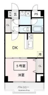 ソレイユM【605号室】の間取り
