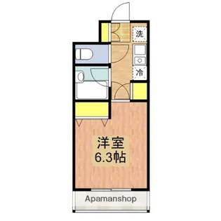 ジュネス・アイカワ【404号室】の間取り