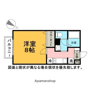 ハイツ金子【102号室】の間取り