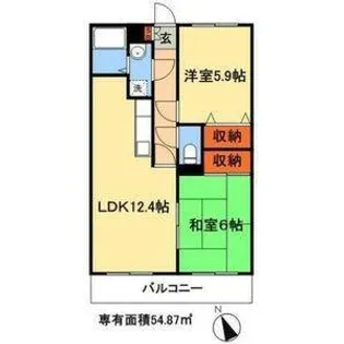 アニスティハイツ【104号室】の間取り