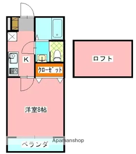 メルローズプレイスⅡ【2階】の間取り