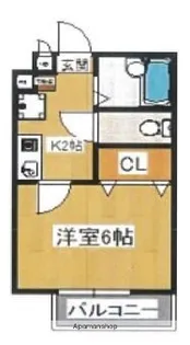 GRACEVILLE109【103号室】の間取り