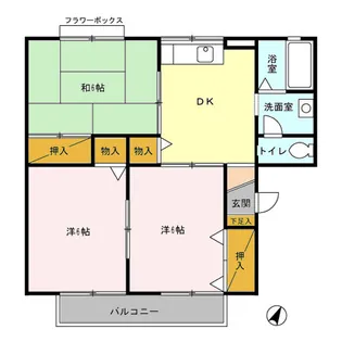 ソワール【2階】の間取り