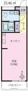 プレミールS【402号室】の間取り