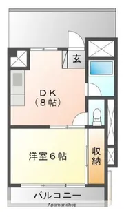 ボナクオリアⅩⅣ 船橋海神【4階】の間取り