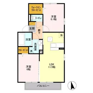 ブランシュ【1階】の間取り