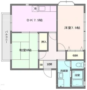アンクレージュ五番館【2階】の間取り