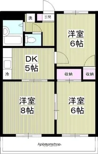 STELLAR金杉【203号室】の間取り