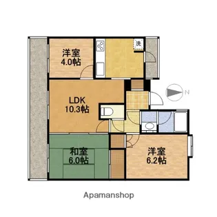 INSURANCE BLDG.Ⅸ【3階】の間取り