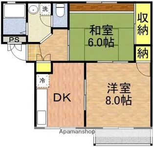 クレスト【102号室】の間取り