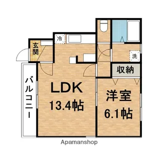 パレールミエール【1階】の間取り