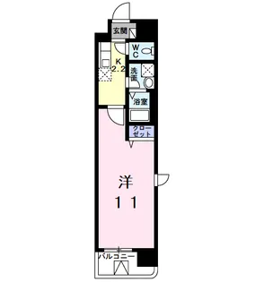 1Kの間取り画像