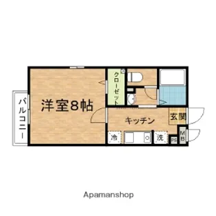 エンゼル【305号室】の間取り