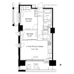 パークアクシス西船橋本郷町【5階】の間取り
