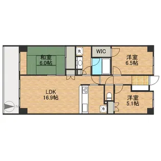 リーベスト東中山【3階】の間取り
