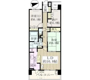 パークスクエア船橋【5階】の間取り