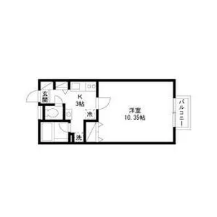 リヴェール市川C棟【1階】の間取り
