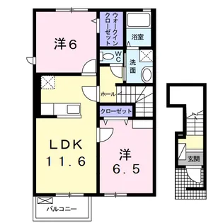 サンガーデン和泉 五番館【2階】の間取り