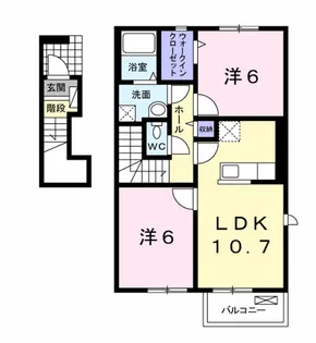 サンガーデン和泉 参番館【2階】の間取り