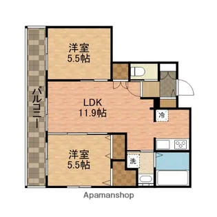 CHARMANT駿河台【1階】の間取り