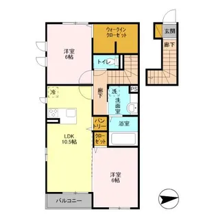 ベルーザ東船橋【2階】の間取り