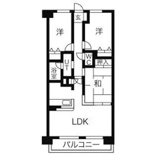 ダイアパレスライブシティ船橋【10階】の間取り