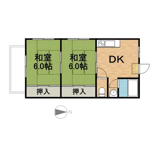 船橋セブンハイツ【3階】の間取り