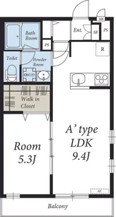 リブリ・袖ヶ浦【1階】の間取り