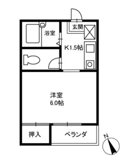 ベルサンパレス【2階】の間取り