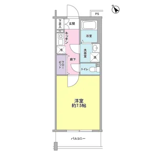 ヴィラ クロシェット【1階】の間取り