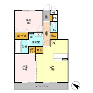 ティエラ奏の杜【3階】の間取り