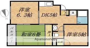 ライトタウン市川【302号室】の間取り