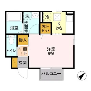 プレジオ樹【1階】の間取り