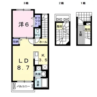 ジーク オルト【3階】の間取り