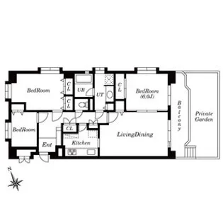 LEO拾八番館【1階】の間取り